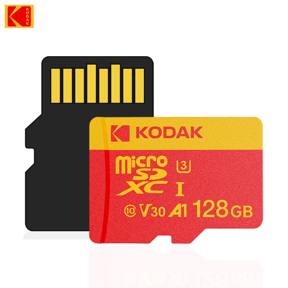 KODAK MicroSD Memory Card 256GB Recorder Storage High Speed 128GB monitoring SD Card 64GB 32GB TF Gaming Microsd Class10 U3 V30