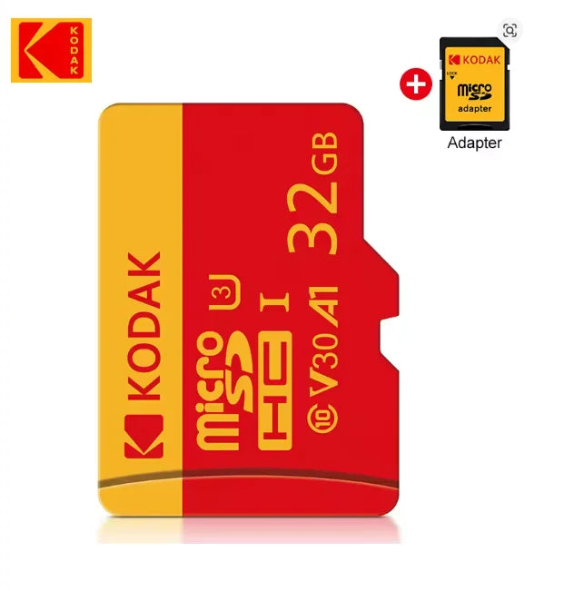KODAK MicroSD Memory Card 256GB Recorder Storage High Speed 128GB monitoring SD Card 64GB 32GB TF Gaming Microsd Class10 U3 V30