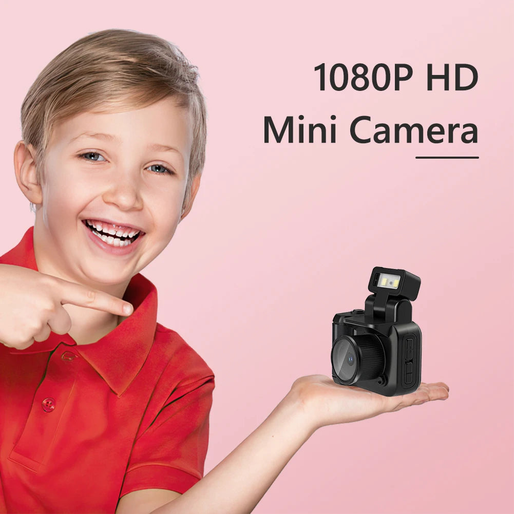 Mini Camera with Screen HD 1080p Retro Ultra Compact Camera with Flash Light and Battery Dock Digital Camera Pocket Cam