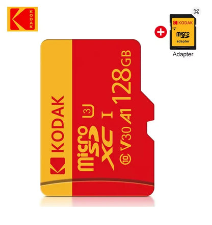 KODAK MicroSD Memory Card 256GB Recorder Storage High Speed 128GB monitoring SD Card 64GB 32GB TF Gaming Microsd Class10 U3 V30