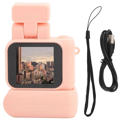 Mini Camera with Screen HD 1080p Retro Ultra Compact Camera with Flash Light and Battery Dock Digital Camera Pocket Cam